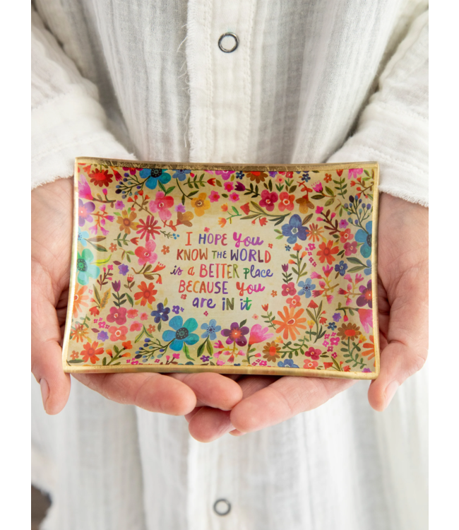 Natural Life Glass Tray