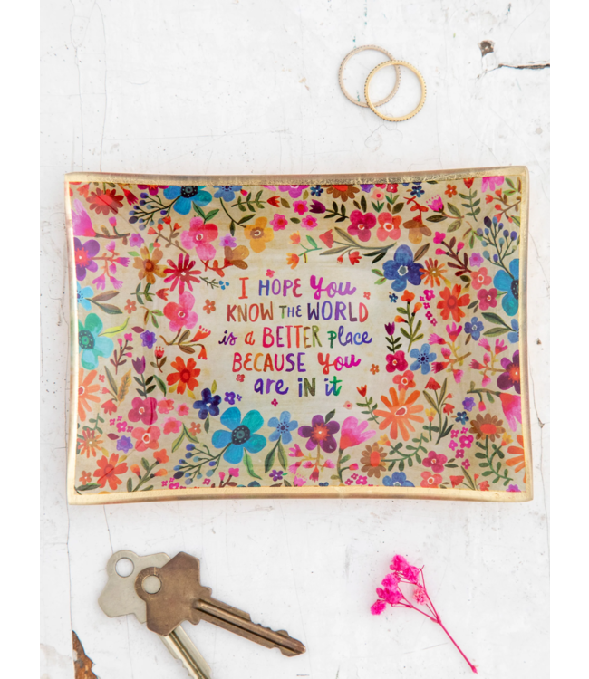 Natural Life Glass Tray