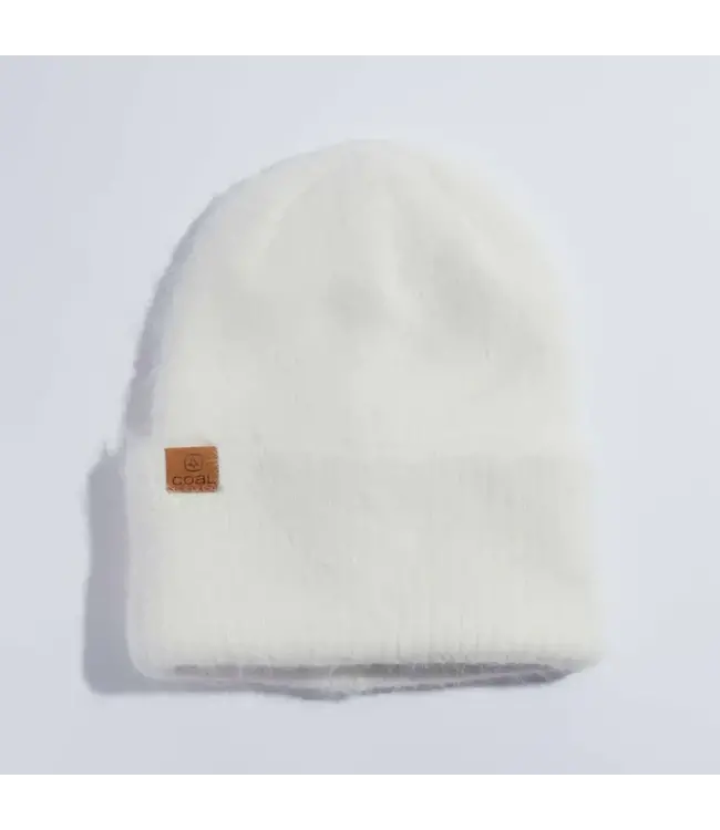 Coal Pearl Fuzzy Knit Beanie