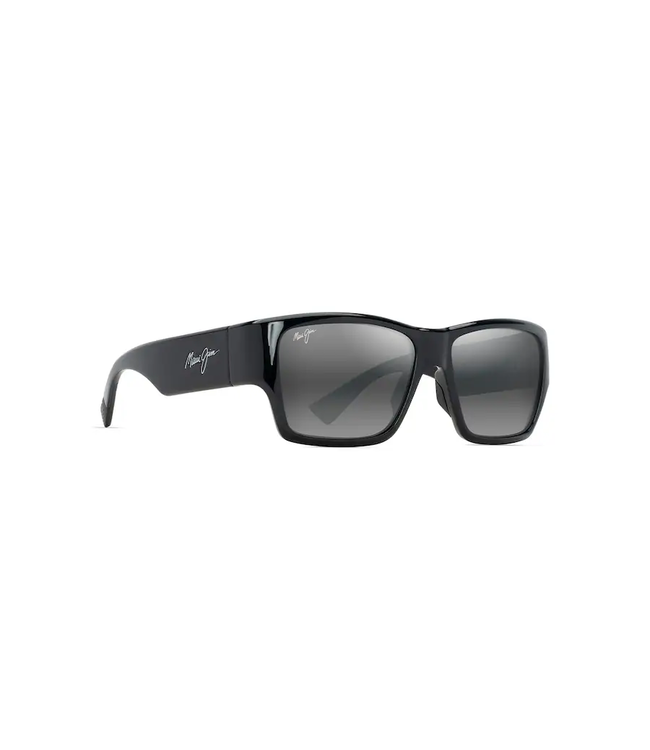 Maui Jim Kaolu Neutral Grey Shiny Black Sunglasses