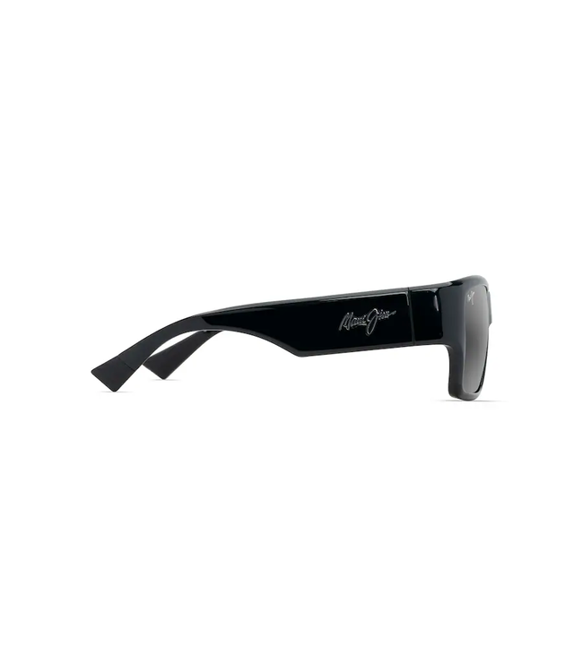 Maui Jim Kaolu Neutral Grey Shiny Black Sunglasses