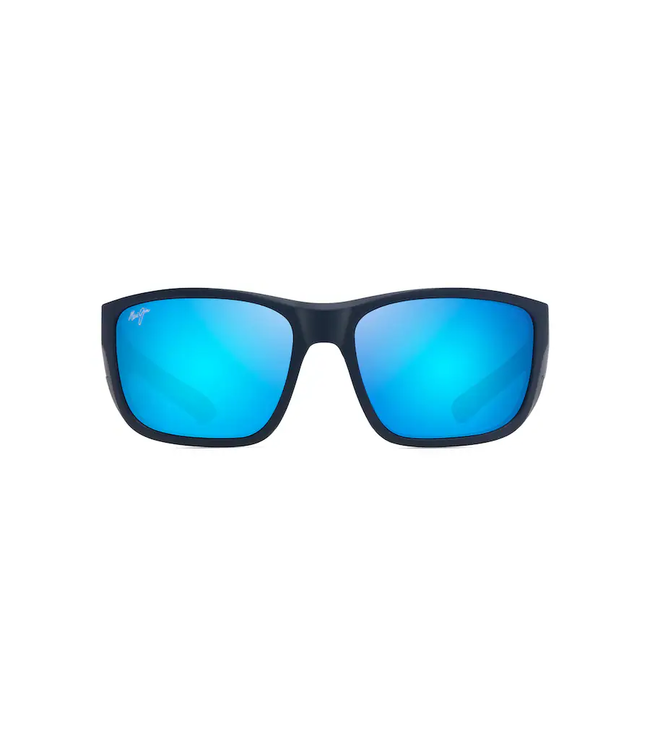 Maui Jim Amberjack Blue Hawaii Dark Navy W/Blk Sunglasses