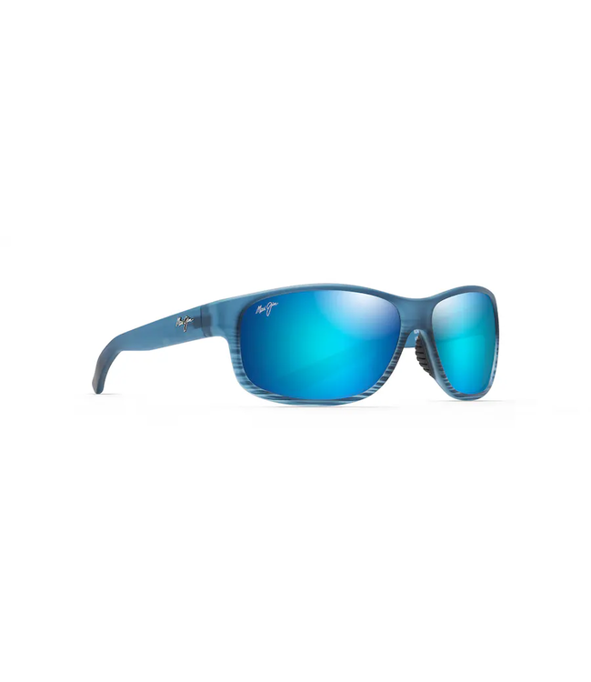 Maui Jim Kaiwi Channel Blue Hawaii Blue Blk Stripe Sunglasses