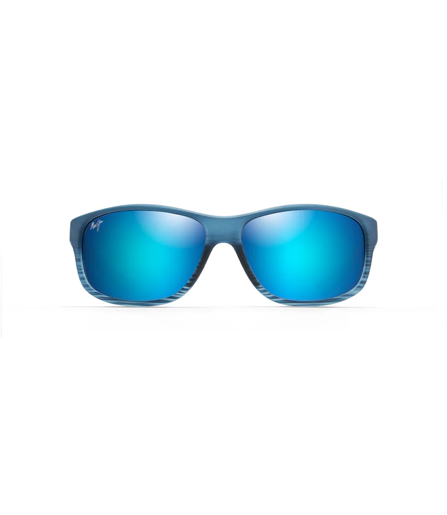 Maui Jim Kaiwi Channel Blue Hawaii Blue Blk Stripe Sunglasses