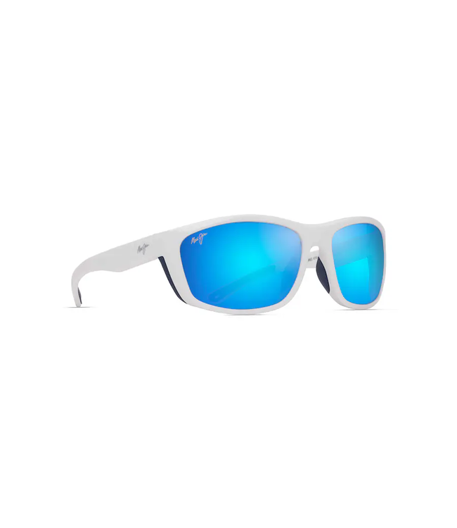 Maui Jim Nuu Landing Blue Hawaii White W/Navy RBR