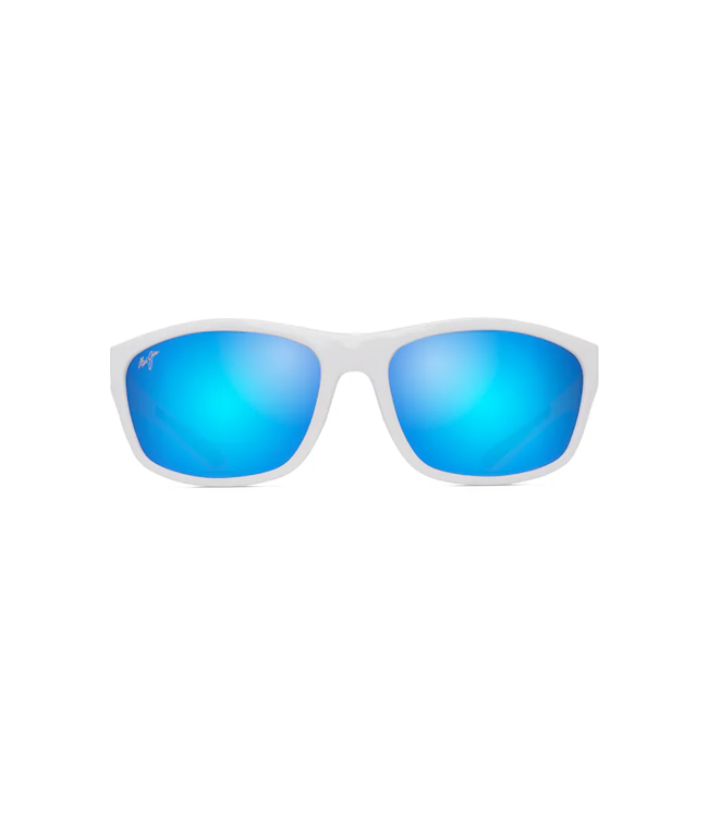 Maui Jim Nuu Landing Blue Hawaii White W/Navy RBR