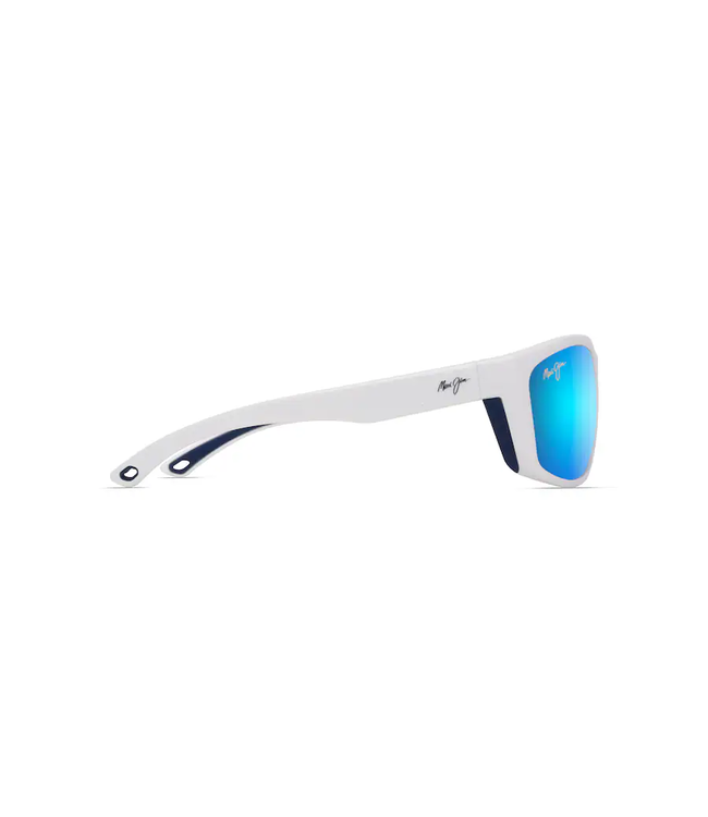 Maui Jim Nuu Landing Blue Hawaii White W/Navy RBR