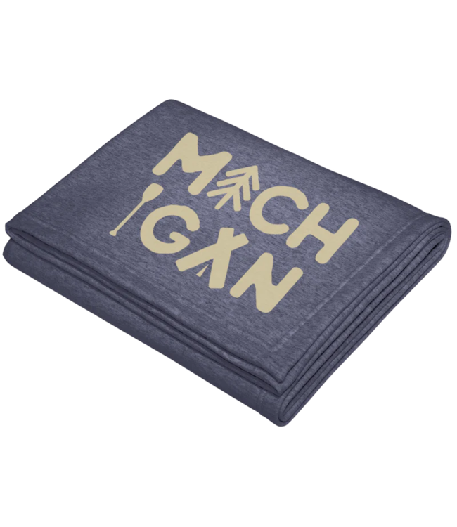 Michigan Awesome Michigan Outdoors Sweatshirt Blanket