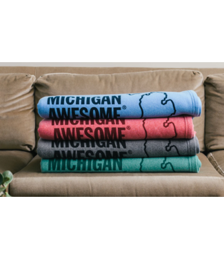 Michigan Awesome Michigan Awesome Sweatshirt Blanket