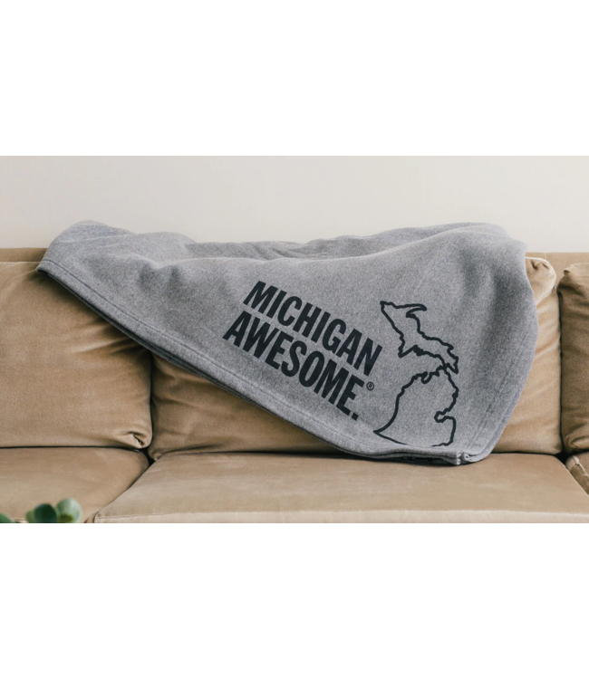 Michigan Awesome Michigan Awesome Sweatshirt Blanket