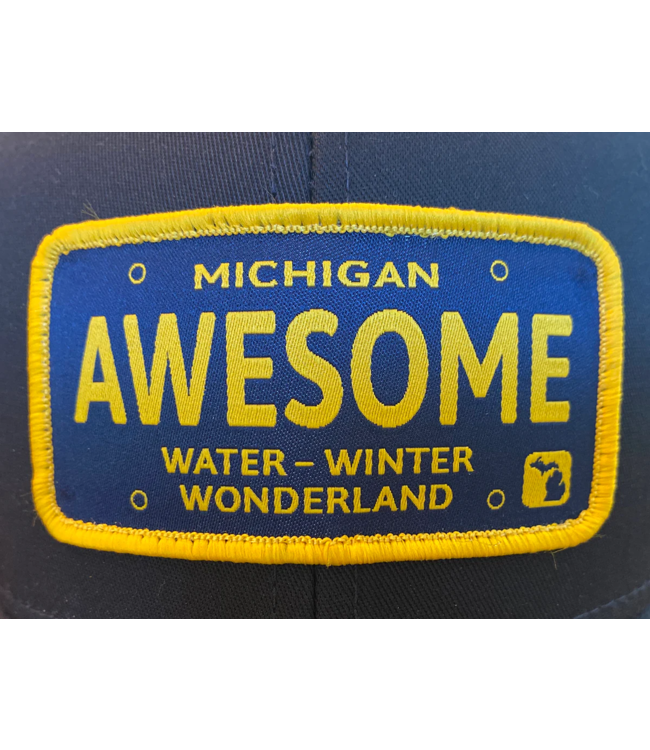 Michigan Awesome Water-Winter Wonderland Trucker Hat