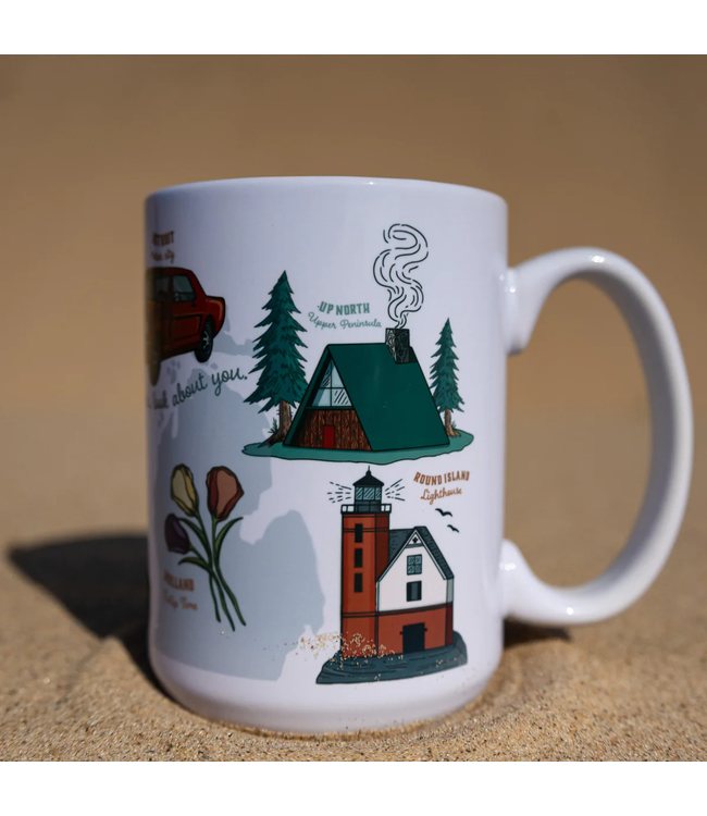 Michigan Awesome Michigan Icons Mug