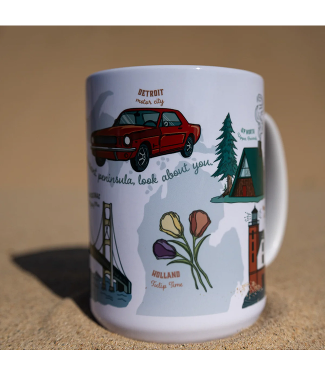 Michigan Awesome Michigan Icons Mug