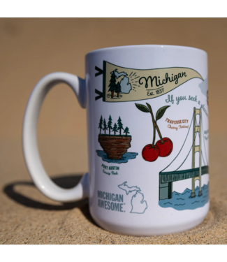 Michigan Awesome Michigan Icons Mug