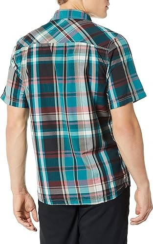 KAVU Men's Juan Short Sleeve Button-Down Shirt - Organic Cotton, Casual Fit, Fun Prints, Chest Pocket - View #5