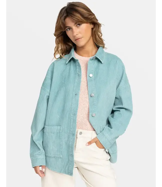 Roxy Kick Back Washed Corduroy Shacket