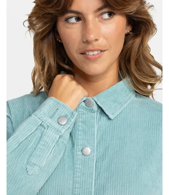Roxy Kick Back Washed Corduroy Shacket