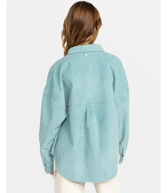 Roxy Kick Back Washed Corduroy Shacket