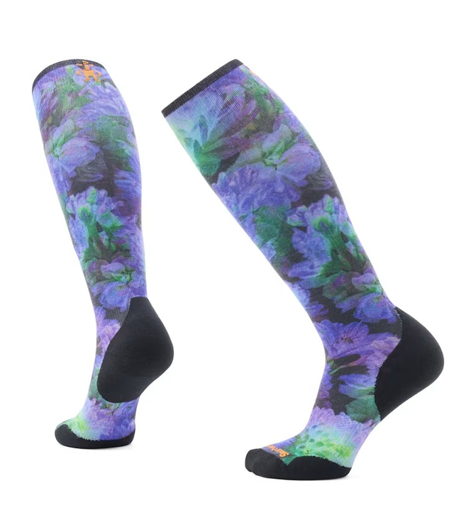 Smartwool W Ski Targeted  Electric Lotus Print Sock