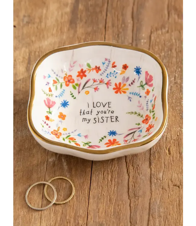 Natural Life Antiqued Trinket Bowl