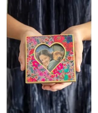Natural Life Mini Heart Wooden Picture Frame