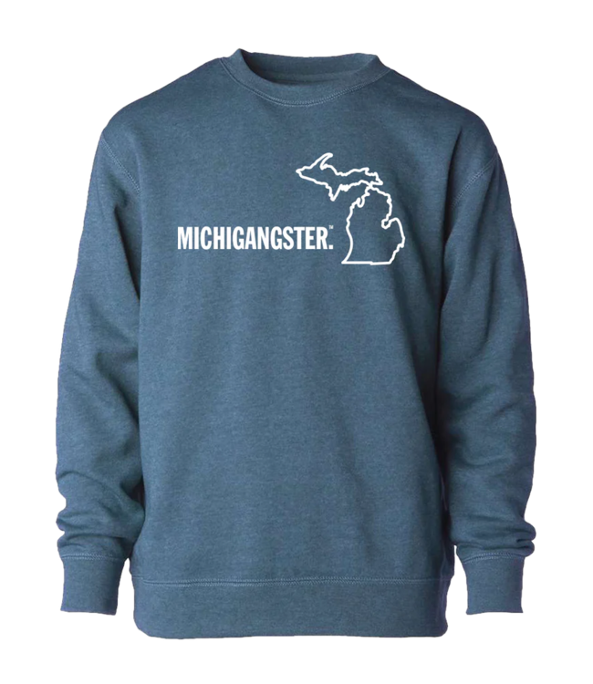 Michigan Awesome Michigangster Youth Crewneck Sweatshirt