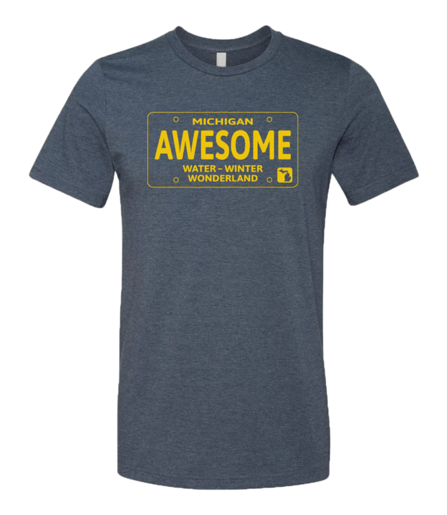 Michigan Awesome Water-Winter Wonderland T-Shirt