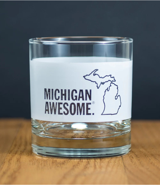 Michigan Awesome Michigan Awesome Rocks Glass