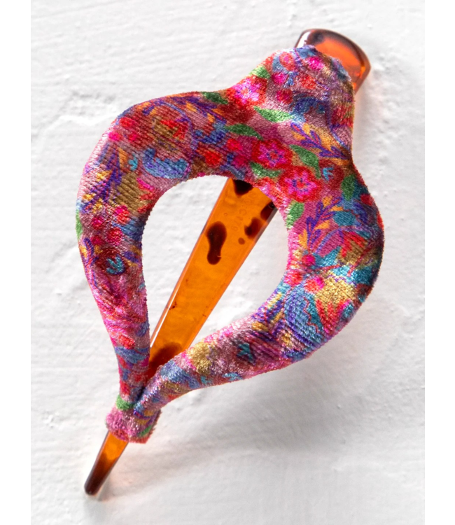 Natural Life Floral Fabric Boho Hair Clip