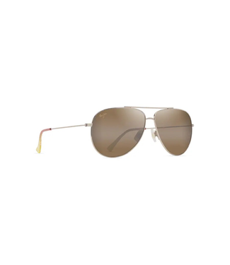 Maui Jim Hau'oli XL Shiny Light Golf W/Orange and Yellow Sunglasses