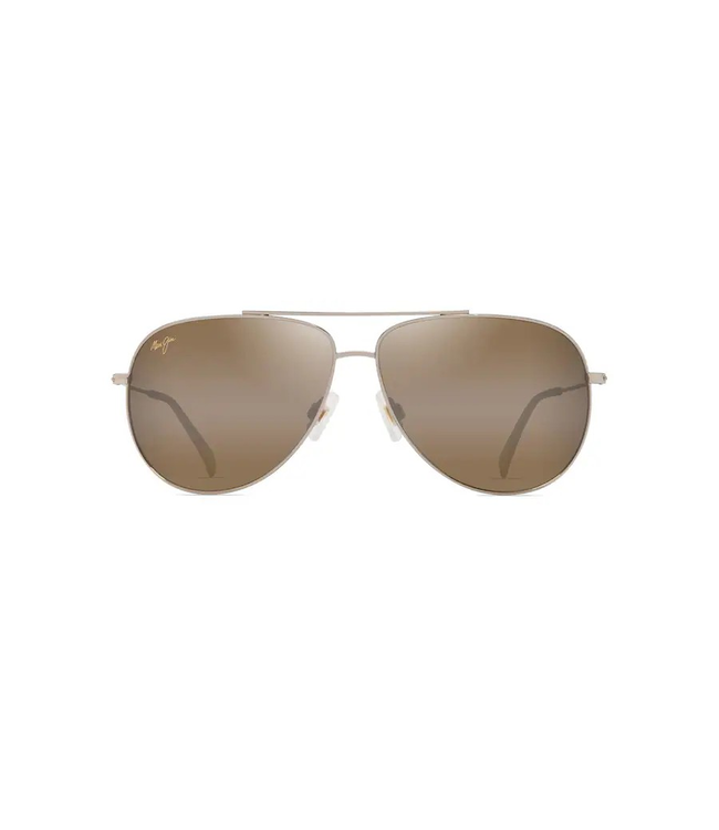 Maui Jim Hau'oli XL Shiny Light Golf W/Orange and Yellow Sunglasses