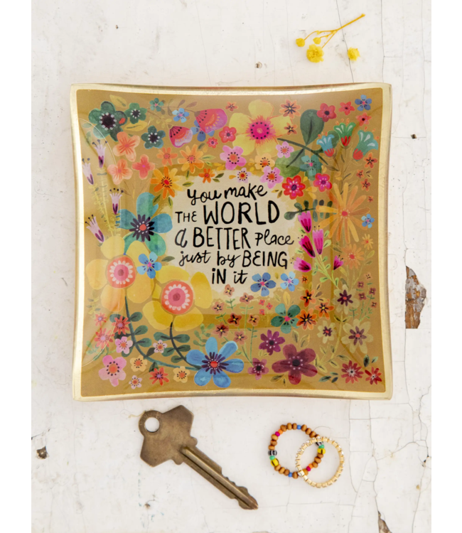 Natural Life Glass Tray