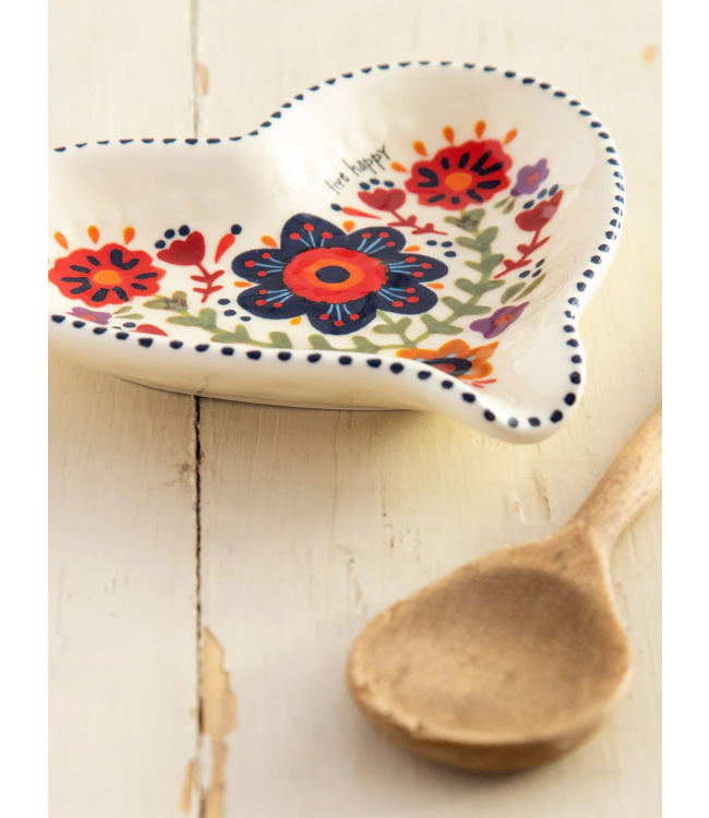 Natural Life Ceramic Spoon Rest