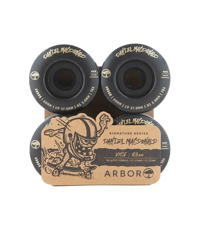 Arbor Vice - Daniel MacDonald 78a 69mm Skateboard