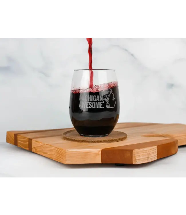 Michigan Awesome Michigan Awesome Stemless Wine Taster Glass