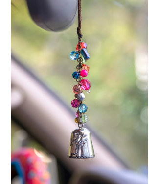 Natural Life Blessing Bell Angle Car Charm