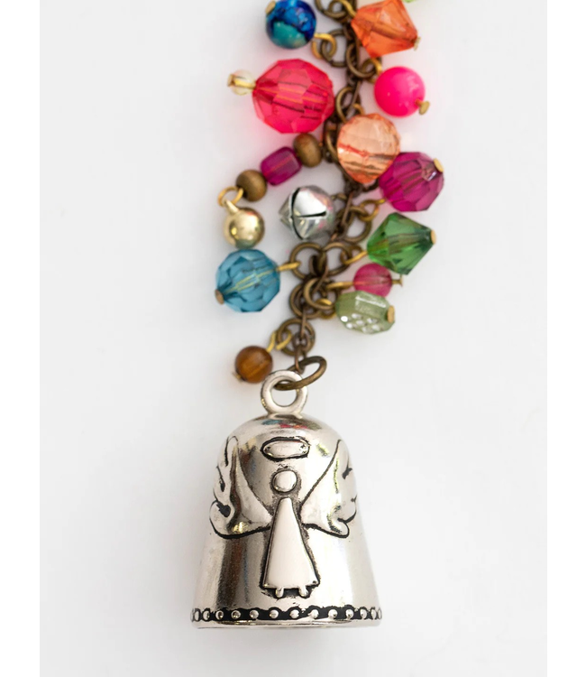 Natural Life Blessing Bell Angle Car Charm