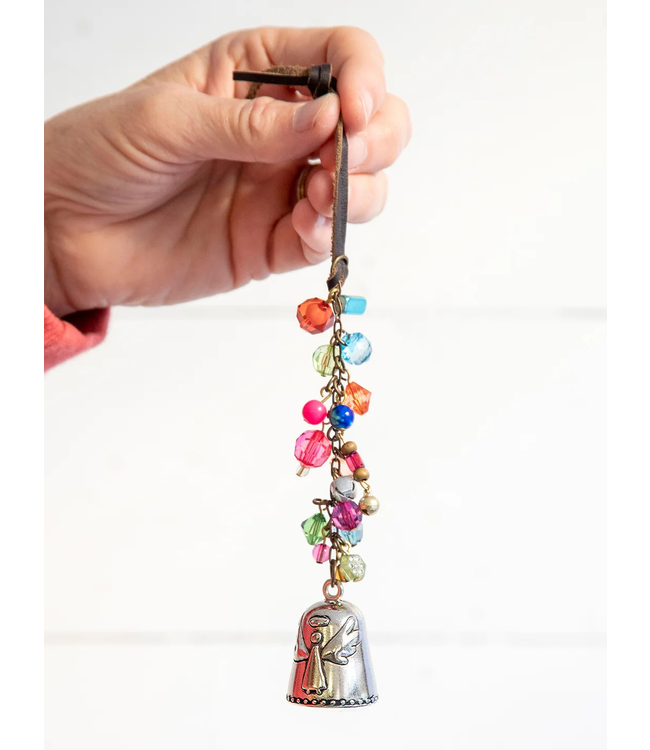 Natural Life Blessing Bell Angle Car Charm