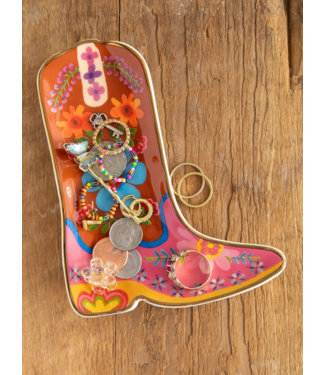 Natural Life Artsy Ceramic Trinket Dish