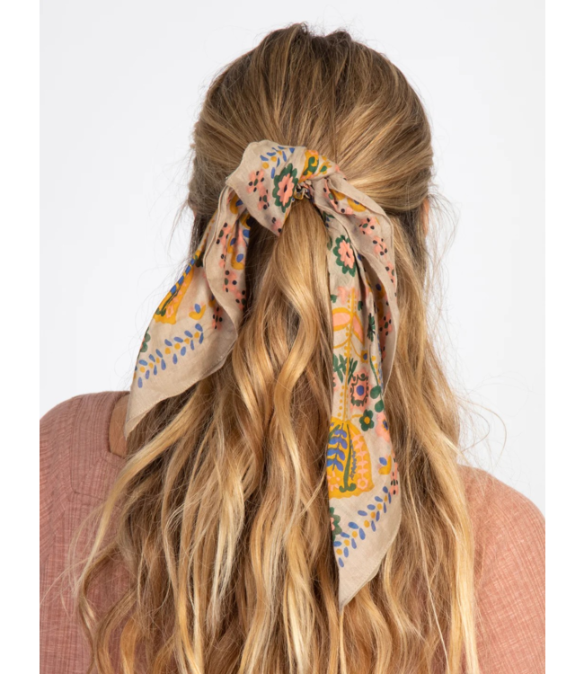 Natural Life Bandana Scrunchie Mandala