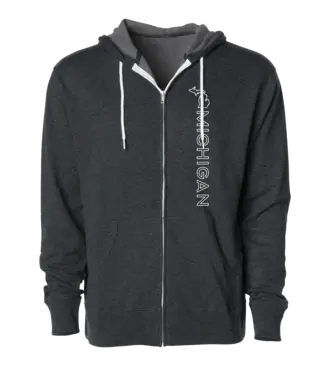 Great State Apparel Michigan Full Zip Hoodie