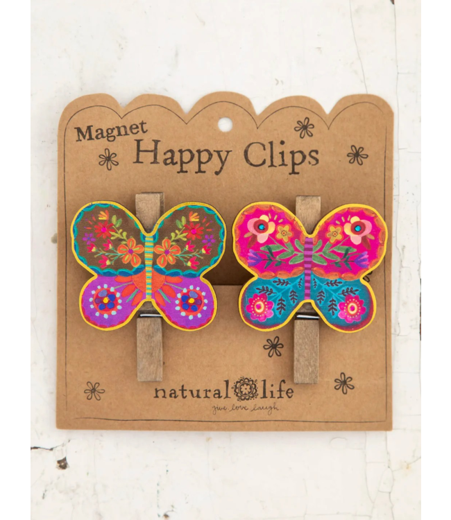Natural Life Magnet Happy Clips Set of 2