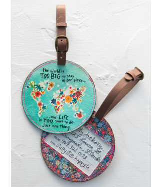 Natural Life Travel Happy Luggage Tag