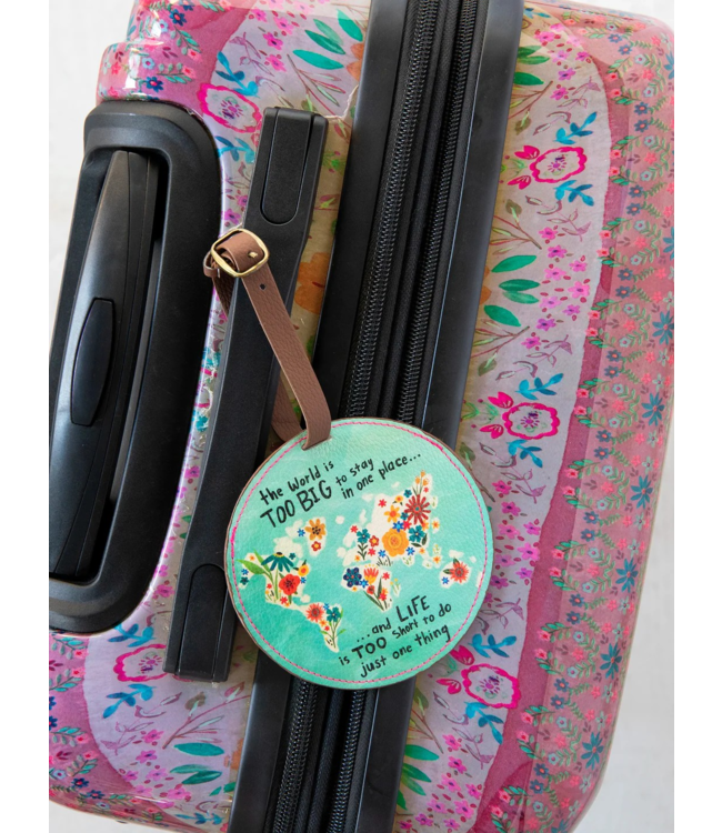 Natural Life Travel Happy Luggage Tag