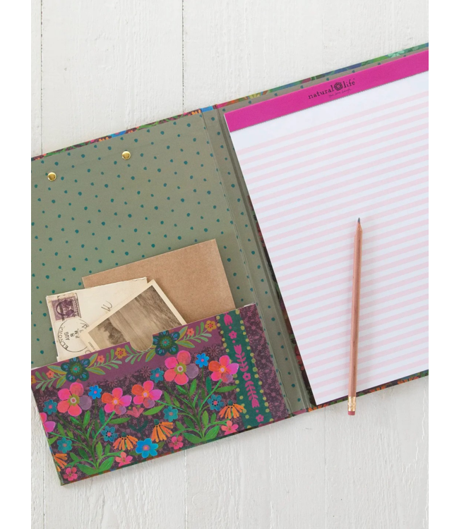 Natural Life Clipfolio With Notepad