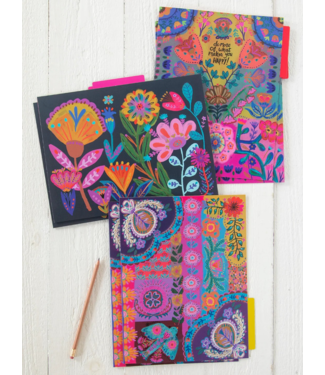 Natural Life Colorful File Folders Set of 6