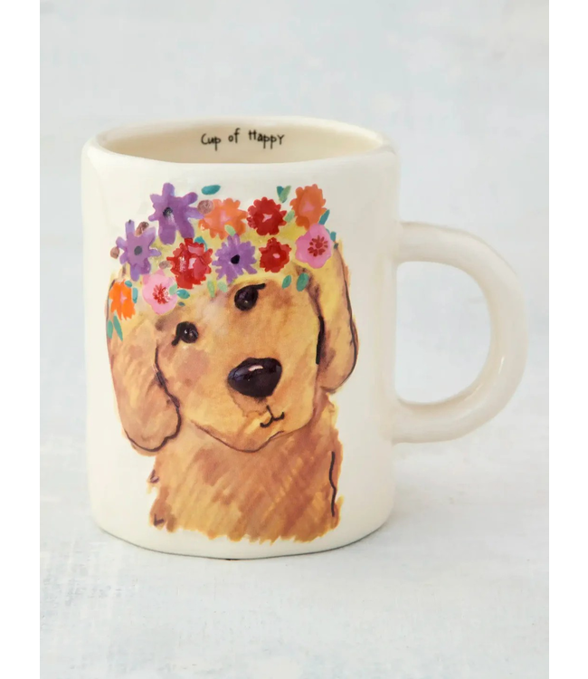 Natural Life Embossed Cup Of Happy