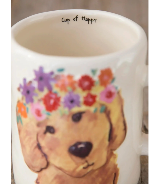 Natural Life Embossed Cup Of Happy