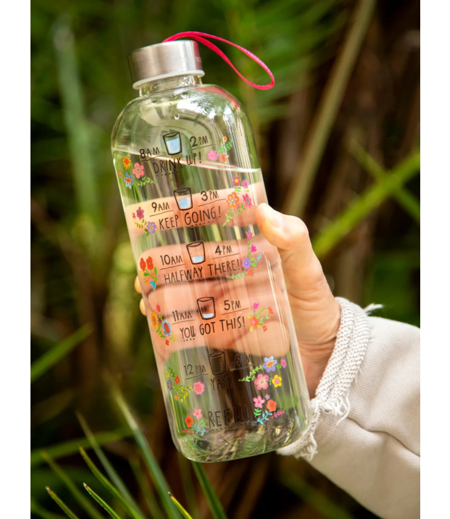 Natural Life 32oz Glass Water Bottle