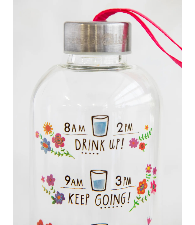 Natural Life 32oz Glass Water Bottle